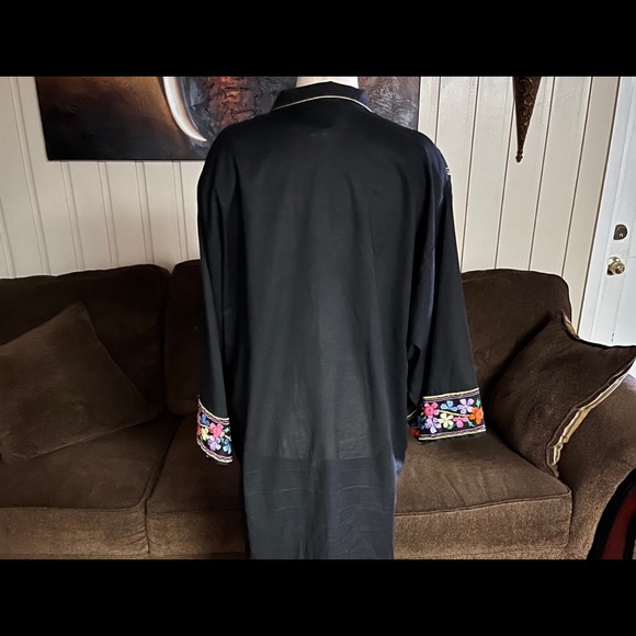 Ramona Rull” Kaftan Lounge Dress~Size Medium - Picture 13 of 15